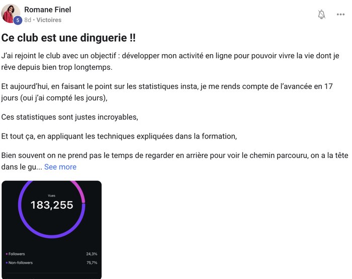 Témoignage client